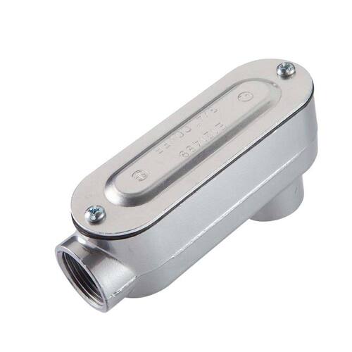 Rigid Standard Fitting Type-LB Threaded Aluminum Conduit Body 1/2 in.