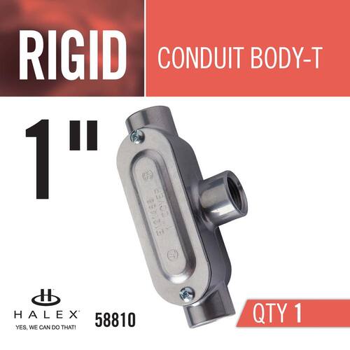 Rigid Type-T Threaded Conduit Body 1 in.