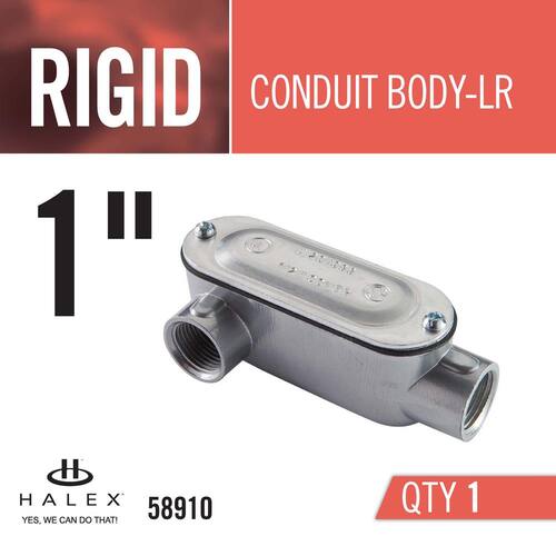 Rigid Type-LR Threaded Rigid Conduit Body 1 in.