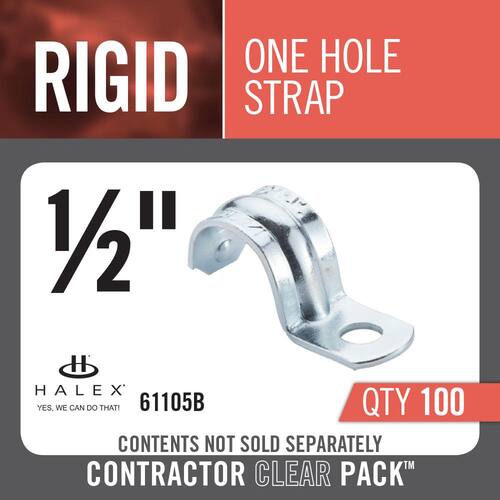 Rigid Conduit Straps 1/2 in. 1-Hole (100-Pack)