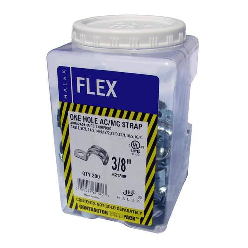 Standard Fitting Flexible Metal Conduit (FMC) Straps 3/8 in. 1-Hole (200-Pack)