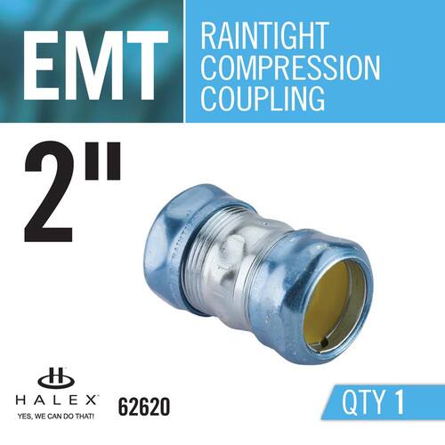 Electrical Metallic Tube (EMT) Rain Tight Coupling 2 in.