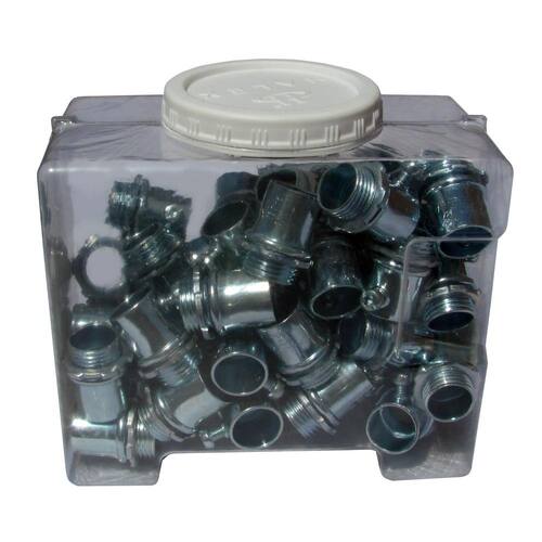 Electrical Metallic Tube (EMT) Set-Screw Connectors Metallic Raceway Box/Fitting/Kit 1/2 in. (50-Box) Male