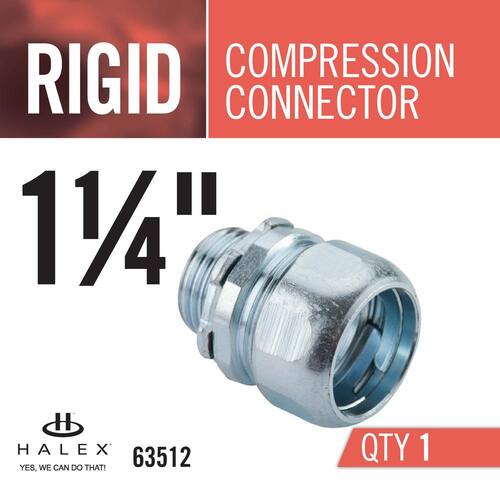 Rigid Compression Conduit Connector 1-1/4 in. Male 2