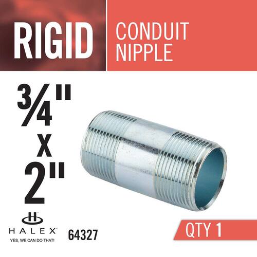 Rigid Conduit Nipple 3/4 in. x 2 in. Male