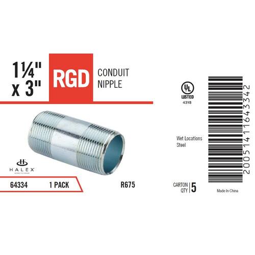 Rigid Conduit Nipple 1-1/4 in. Male 2