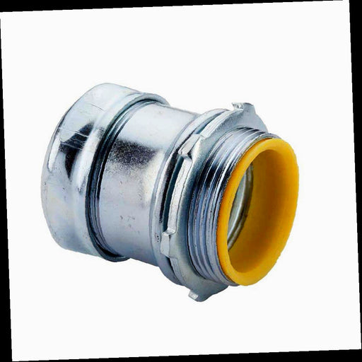 Electrical Metallic Tube (EMT) Compression Connector with Insulated Throat 2 in.