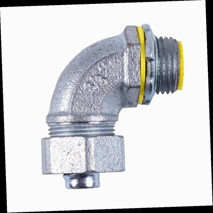 Insulated Liquid-Tight Connector 1/2 in. 90-Degree (1-Pack)