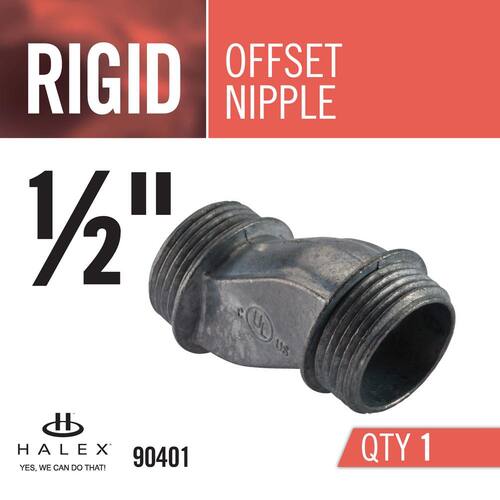 Rigid Offset Conduit Nipple 1/2 in. Male