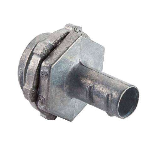 Flexible Metal Conduit (FMC) Screw-In Standard Fitting Connector 3/8 in.