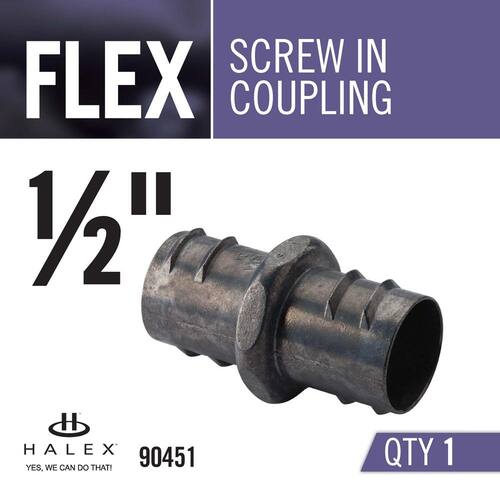 Flexible Metal Conduit (FMC) Screw-In Coupling 3/4 in.