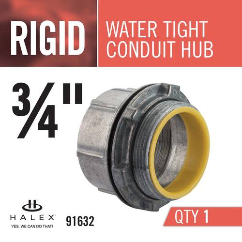 Rigid Water-Tight Conduit Hub 3/4 in. Male