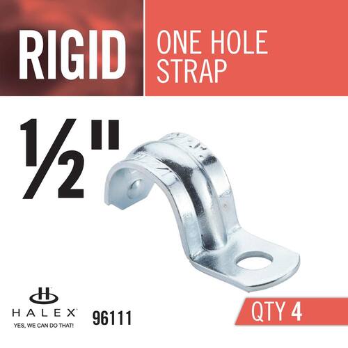 Rigid Strap 1/2 in. 1-Hole (4-Pack)