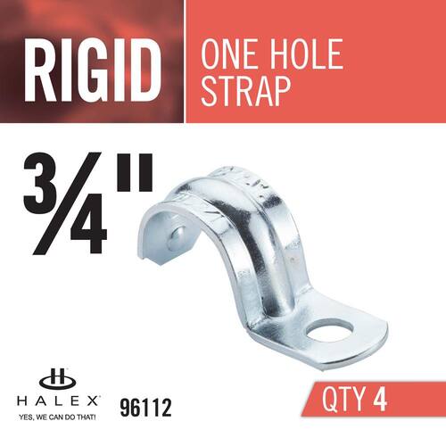 Rigid Conduit Straps 3/4 in. 1-Hole (4-Pack)