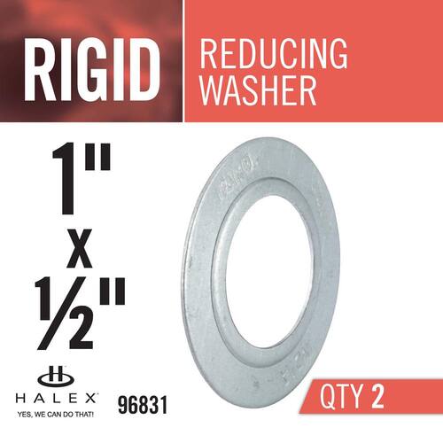 Rigid Conduit Reducing Washer 1 in. x 1/2 in. (2-Pack)