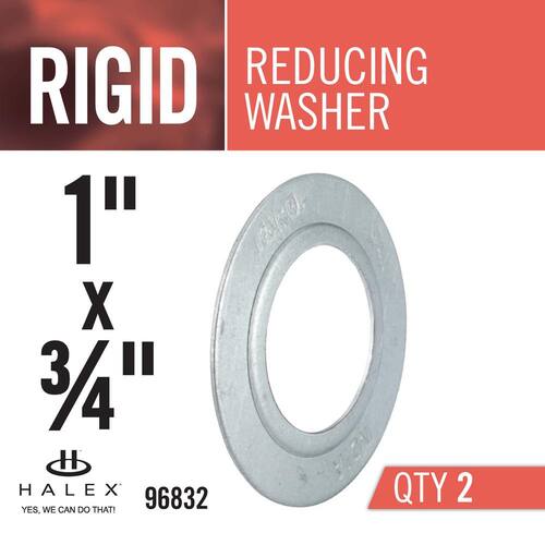 Rigid Conduit Reducing Washer 1 in. x 3/4 in. (2-Pack)