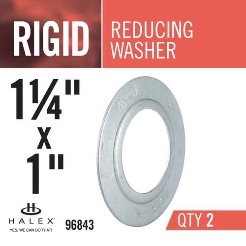 Rigid Conduit Reducing Washer 1-1/4 in. x 1 in. (2-Pack)