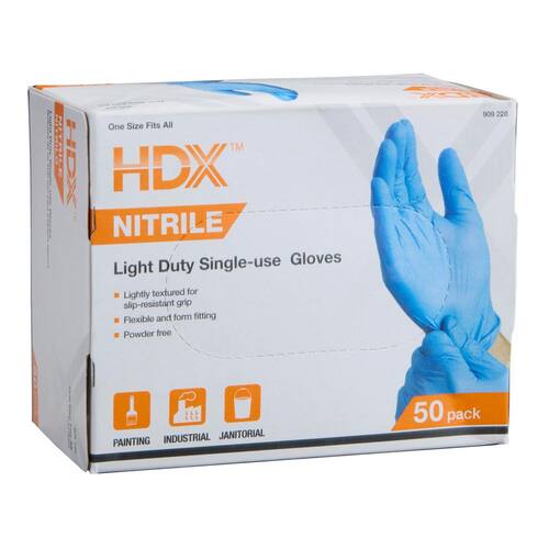 Nitrile Gloves Disposable 50-Count