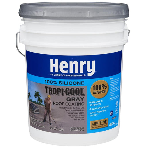 Roof Coating Silicone 887G Reflective Tropi-Cool Gray 4.75 gal.