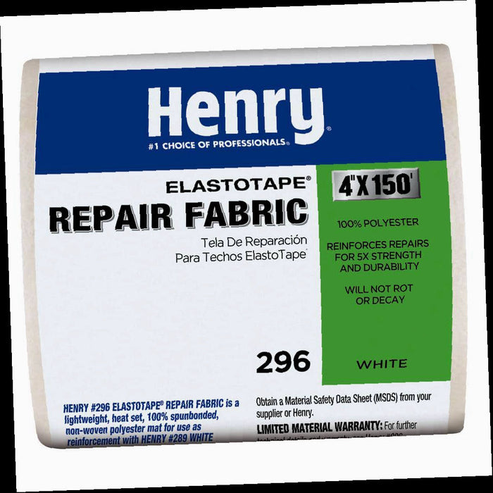 Repair Fabric Reinforced 4 in. x 150 ft. White ElastoTape