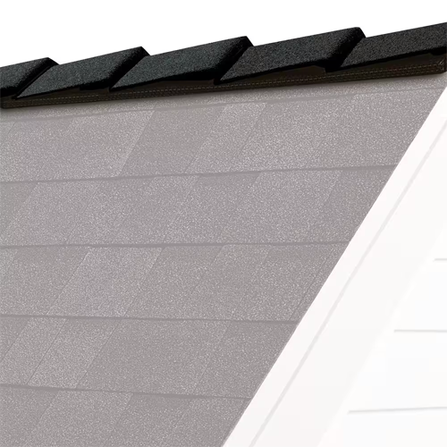 Onyx Black Hip and Ridge Roofing Shingles 8 in.x 20 ft. DecoRidge 3