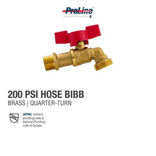 Brass Hose Bibb 1/2 in. MIP x MHT PSI-200