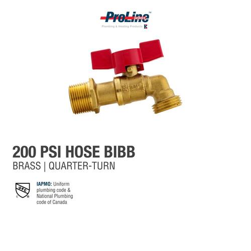 Brass Hose Bibb 3/4 in. MIP x MHT PSI-200