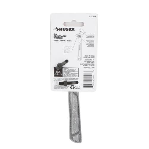 Adjustable Wrench, 6 in.