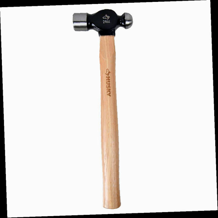 Ball Peen Hammer with 13.2 in. Hickory Handle, 24 oz.