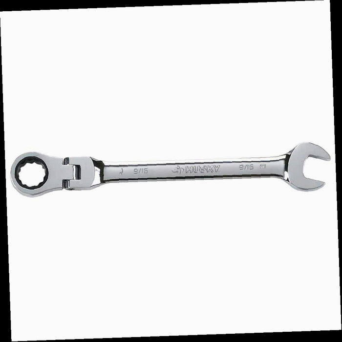 Flex Head Ratcheting Combination Wrench, 9/16 in.