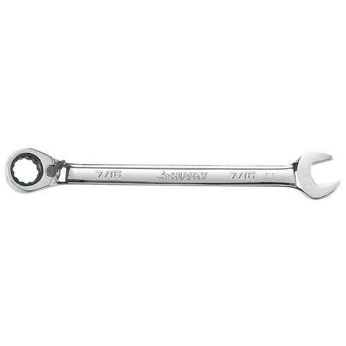 Reversible Ratcheting Combination Wrench, 7/16 in.