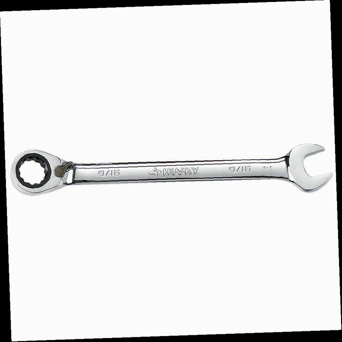 Reversible Ratcheting Combination Wrench, 9/16 in.