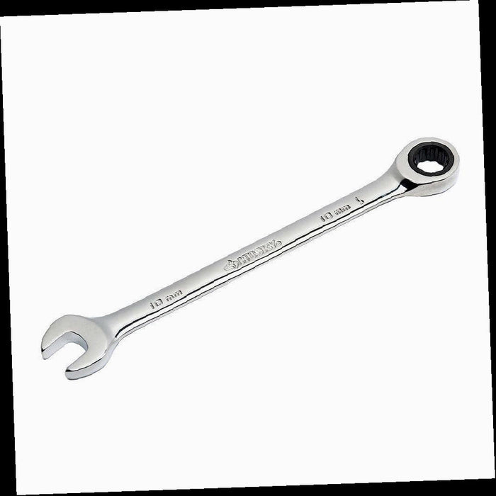 Ratcheting Combination Wrench, 10 mm 12-Point Metric