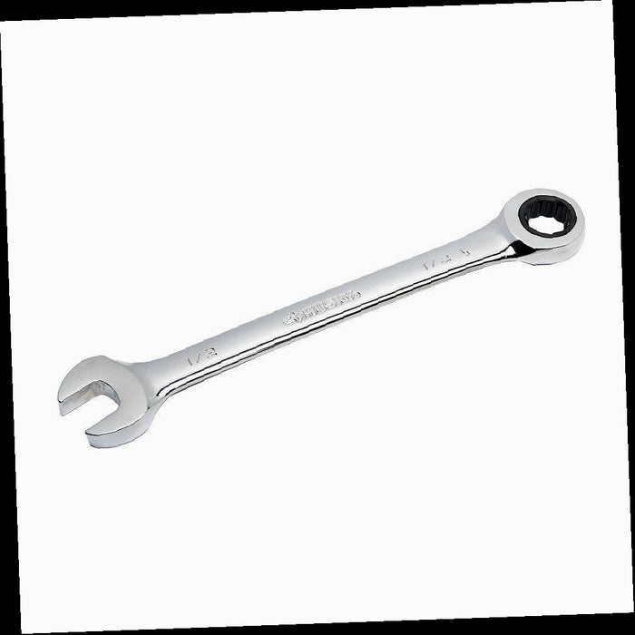 Ratcheting Combination Wrench, 1/2 in. 12-Point SAE