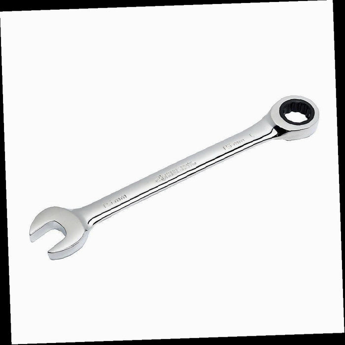 Ratcheting Combination Wrench, 15 mm 12-Point Metric