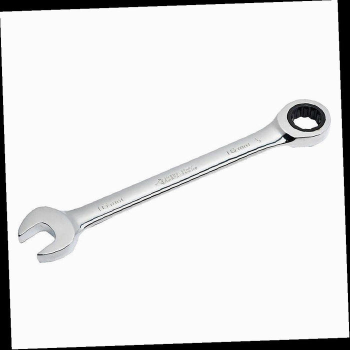 Ratcheting Combination Wrench, 16 mm 12-Point Metric