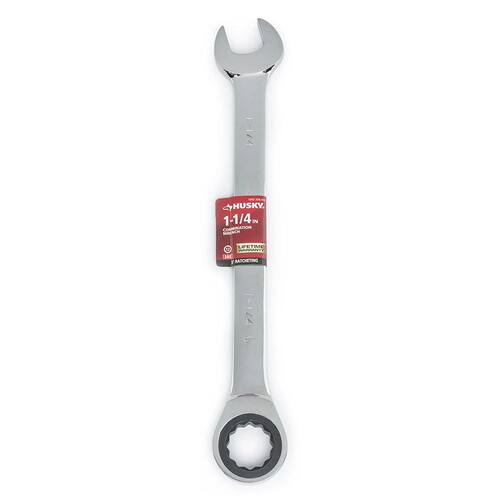 Ratcheting Combination Wrench, 1-1/4 in. 12-Point