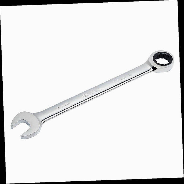 Ratcheting Combination Wrench, 22 mm 12-Point Metric