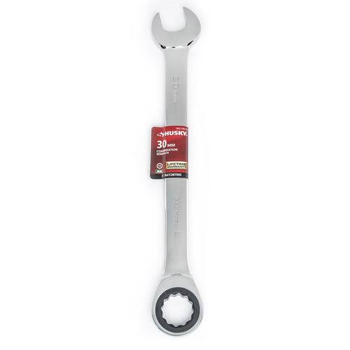 Ratcheting Combination Wrench, 30 mm 12-Point