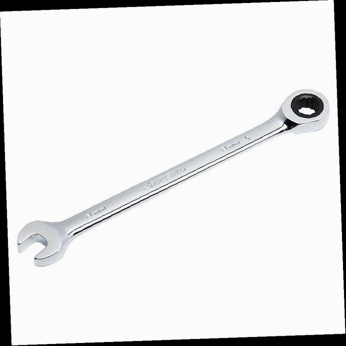 Ratcheting Combination Wrench, 8 mm 12-Point Metric