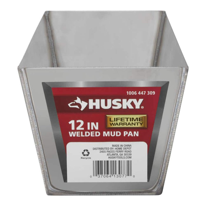 Mud Pan 12 in. Stainless Steel 2