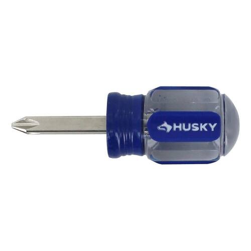 Phillips Screwdriver, #2 x 1-1/2 in. Square Shaft Stubby, with Butyrate Handle