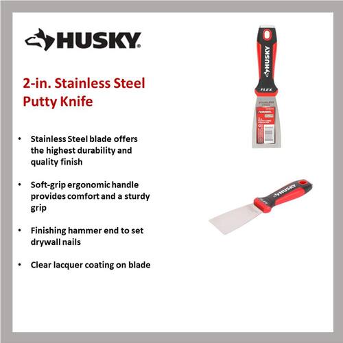 Putty Knife, 2 in., with Stainless Steel Blade