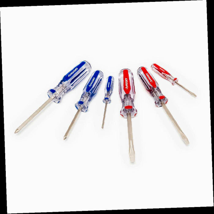 Screwdriver Set with Acetate Handles (6-Piece), Philips® and Slotted