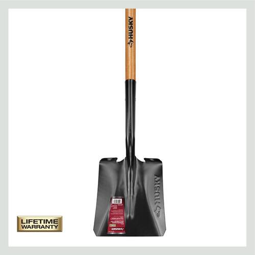 Transfer Shovel Carbon Steel with Grip 47 in. L Wood Handle