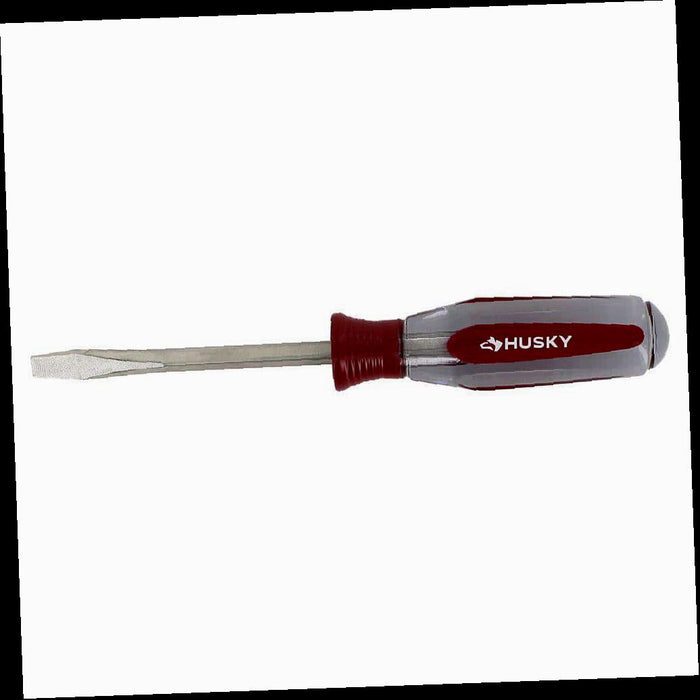 Square Shaft Standard Slotted Screwdriver, 1/4 in. x 4 in.