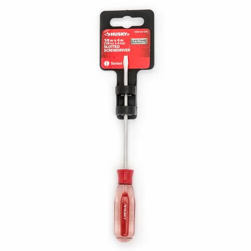 Slotted Square Shaft Screwdriver, 1/8 in. x 4 in.