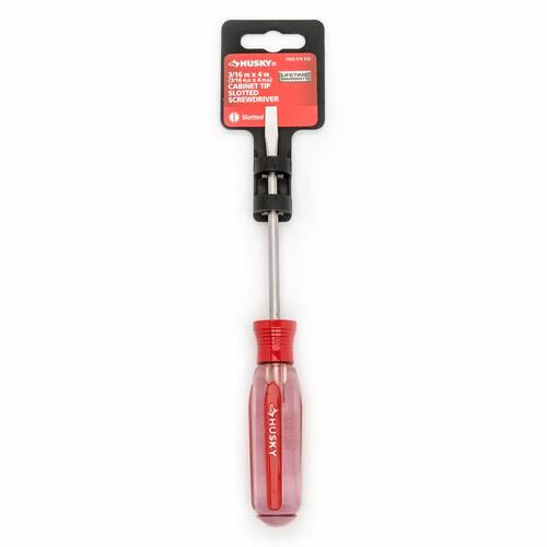 Round Shaft Cabinet Tip Slotted Screwdriver, 3/16 in. x 4 in.