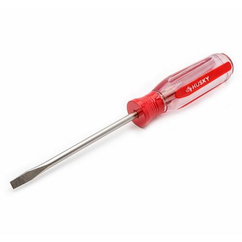 Round Shaft Cabinet Tip Slotted Screwdriver, 3/16 in. x 4 in.