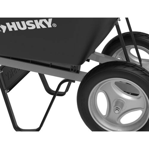 Wheelbarrow Poly Dual FF 6 cu. ft.